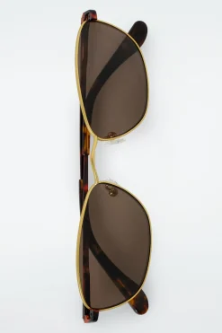 CAT-EYE-SONNENBRILLE MIT DÜNNEM RAHMEN