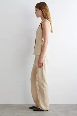 CHORD JEANS AUS CANVAS MIT GERADEM BEIN