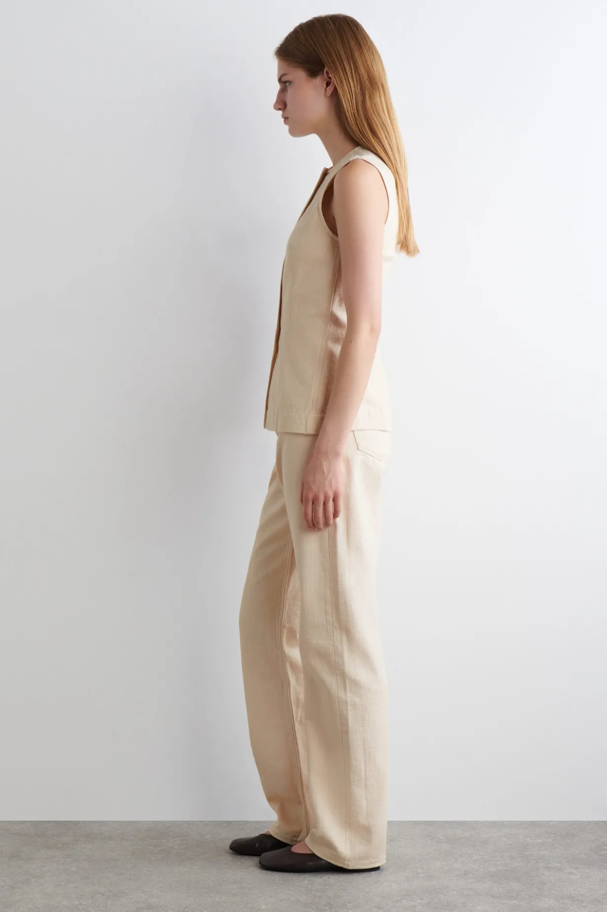 CHORD JEANS AUS CANVAS MIT GERADEM BEIN
