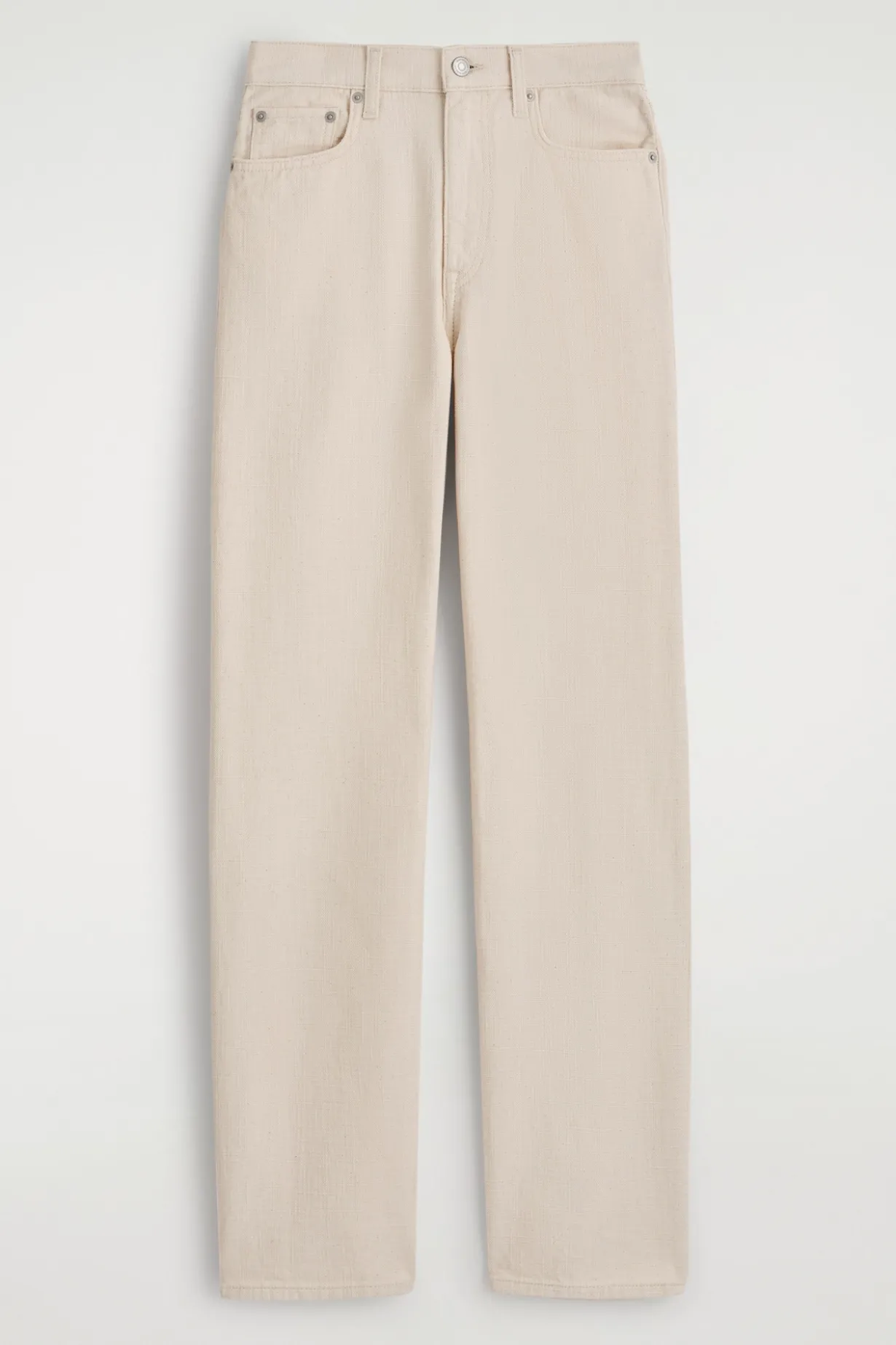 CHORD JEANS AUS CANVAS MIT GERADEM BEIN
