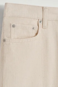 CHORD JEANS AUS CANVAS MIT GERADEM BEIN