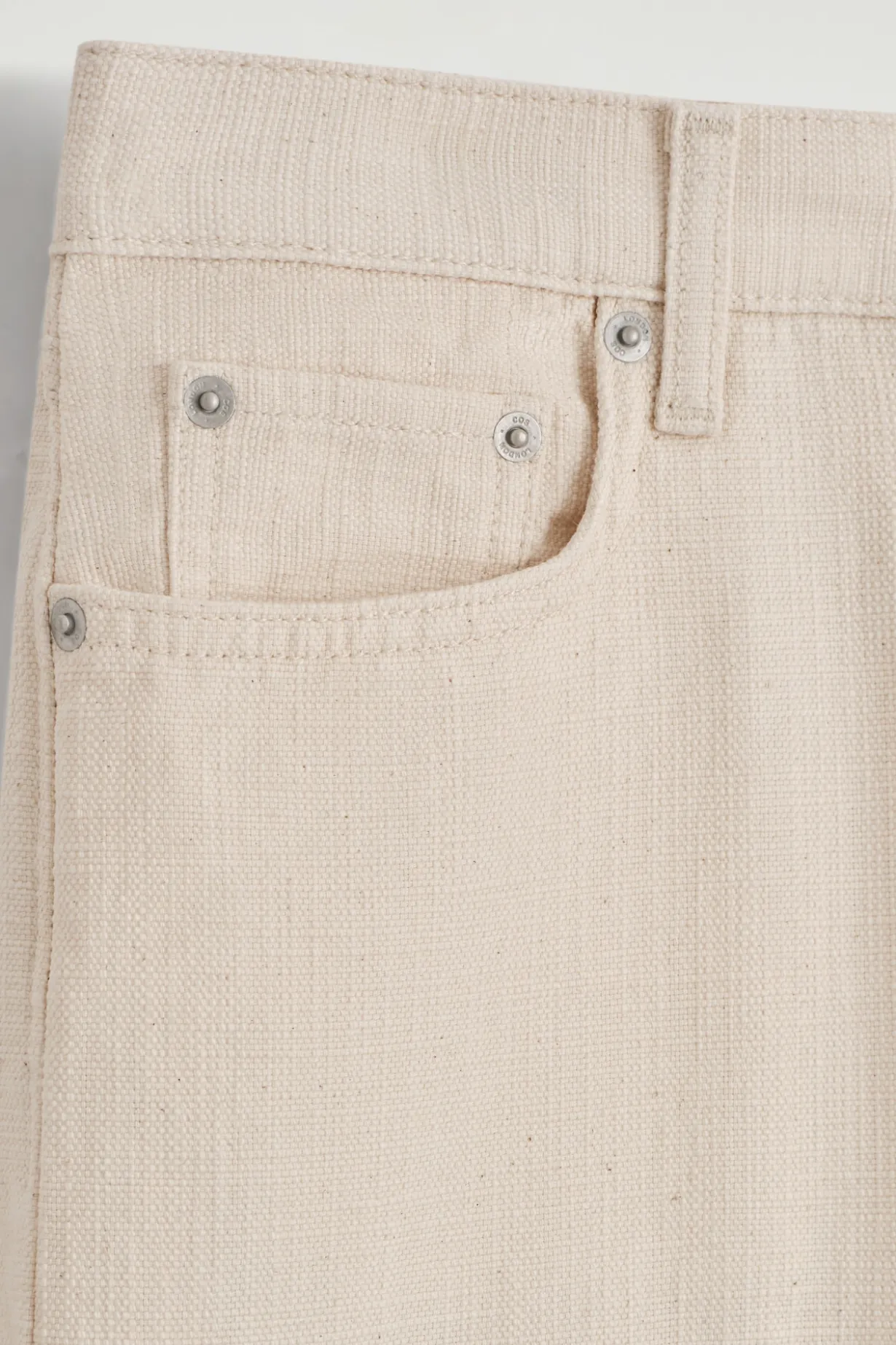 CHORD JEANS AUS CANVAS MIT GERADEM BEIN