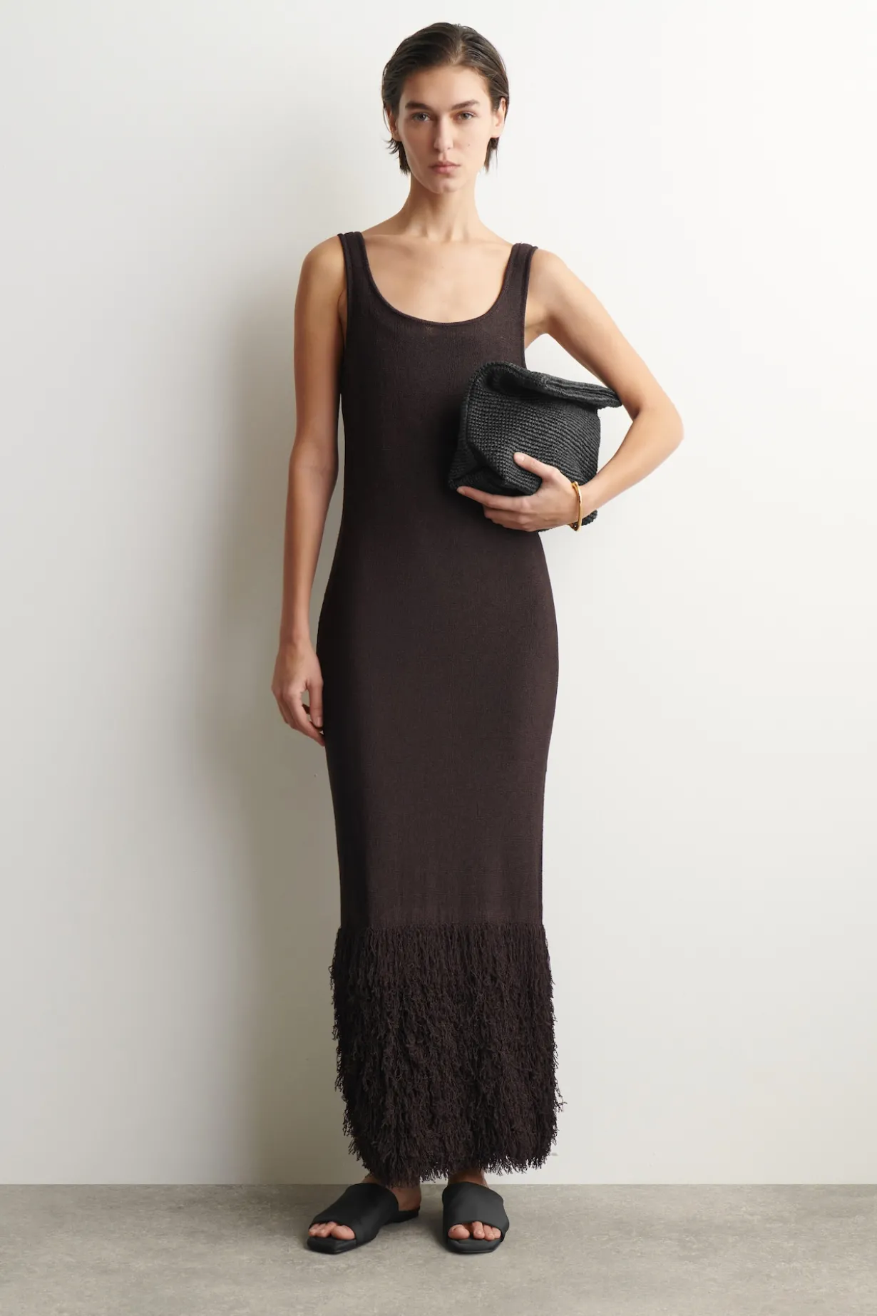 CLUTCH MIT UMSCHLAG - STROH