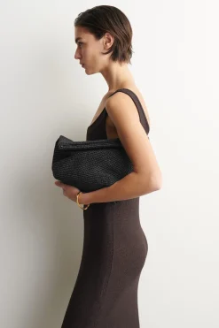 CLUTCH MIT UMSCHLAG - STROH