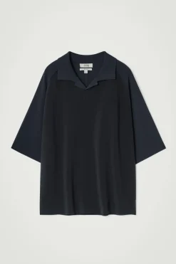 COLOUR-BLOCK-POLOSHIRT AUS DOUBLEFACE-MATERIAL