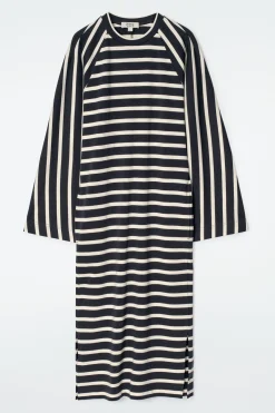 COLUMN DRESS AUS JERSEY IN MIDILÄNGE