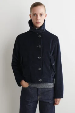 CORDJACKE MIT STEHKRAGEN