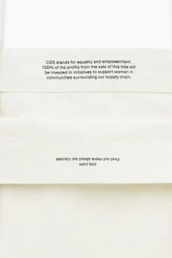 COS EQUALITY TOTE BAG AUS CANVAS