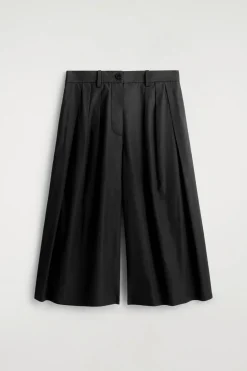 CULOTTES AUS BAUMWOLLE MIT FALTEN
