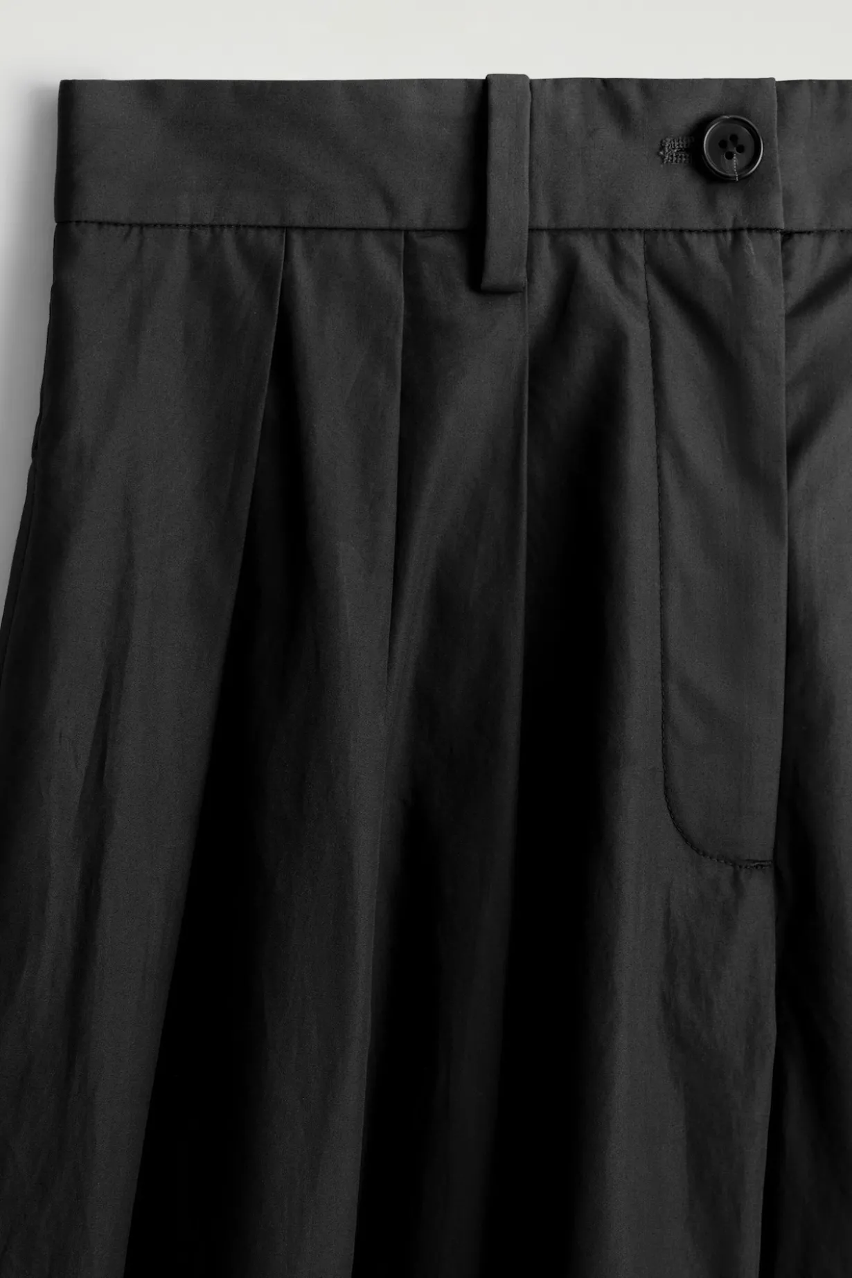 CULOTTES AUS BAUMWOLLE MIT FALTEN