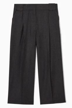 CULOTTES AUS WOLLFLANELL MIT WEITEM BEIN