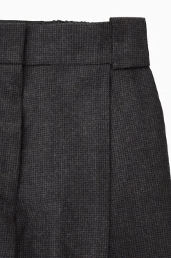 CULOTTES AUS WOLLFLANELL MIT WEITEM BEIN
