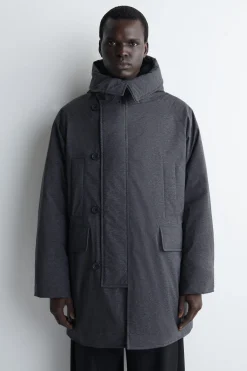 DAUNENPARKA MIT KAPUZE