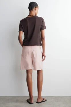 DENIMSHORTS MIT GERADEM BEIN
