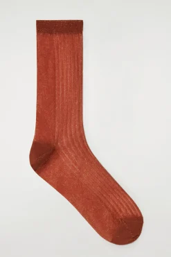DÜNNE GERIPPTE SOCKEN
