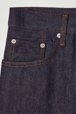 DOME JEANS AUS SELVEDGE RAW DENIM MIT GERADEM BEIN