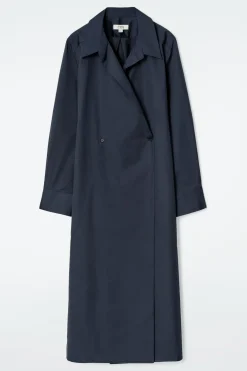 DOPPELREIHIGES HEMDKLEID IN MIDILÄNGE