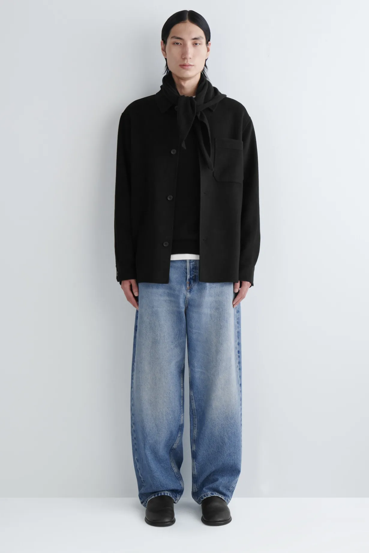 DOUBLEFACE-HEMDJACKE AUS WOLLE