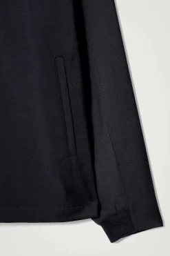 DOUBLEFACE-WOLLJACKE MIT KURZEM REISSVERSCHLUSS