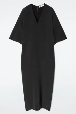 DRAPIERTES SEIDENKLEID
