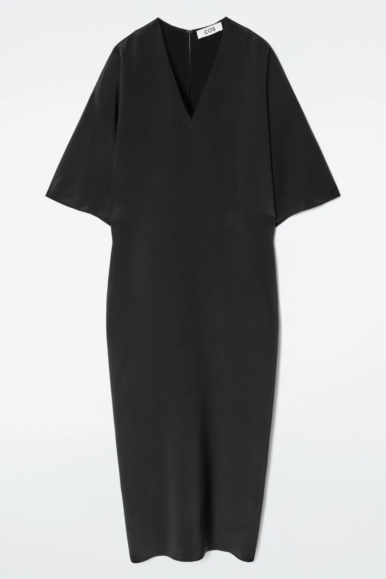 DRAPIERTES SEIDENKLEID