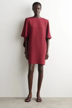 DRAPIERTES SEIDENMINIKLEID