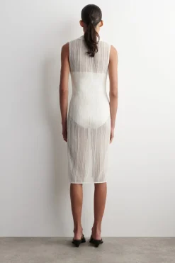 DURCHSCHEINENDES STRICKKLEID AUS SPITZE