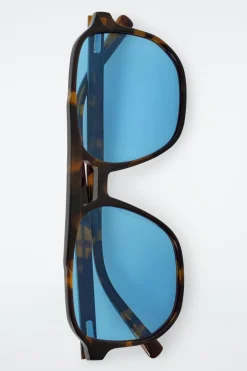 ECKIGE OVERSIZED-PILOTENSONNENBRILLE