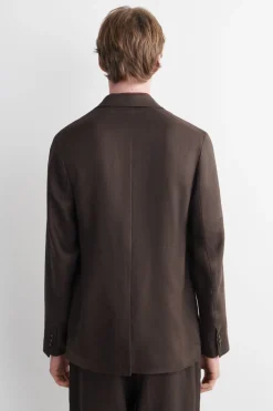 EINREIHIGER BLAZER AUS LEINEN
