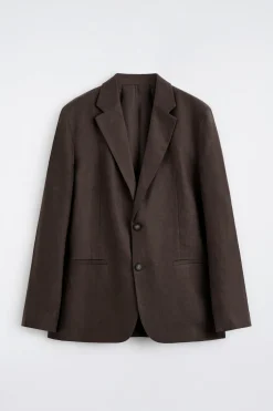 EINREIHIGER BLAZER AUS LEINEN