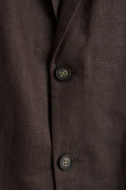 EINREIHIGER BLAZER AUS LEINEN