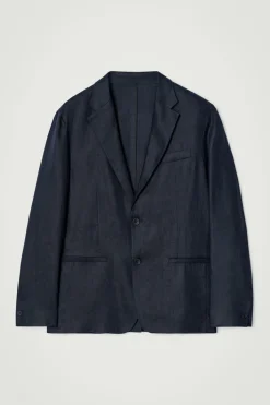 EINREIHIGER BLAZER AUS LEINEN