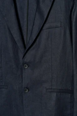 EINREIHIGER BLAZER AUS LEINEN
