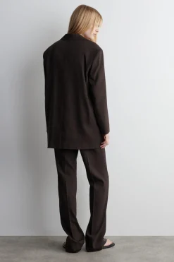 EINREIHIGER BLAZER AUS LEINEN
