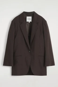 EINREIHIGER BLAZER AUS LEINEN