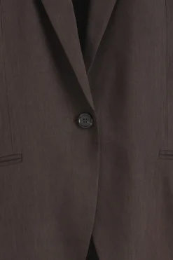 EINREIHIGER BLAZER AUS LEINEN