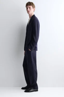 EINREIHIGER BLAZER AUS LEINEN