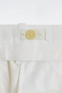 ELEGANTE BAUMWOLL-POPELINE-SHORTS