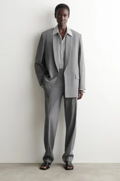 ELEGANTE HOSE AUS WOLLE MIT GERADEM BEIN