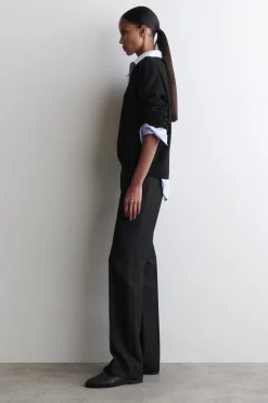 ELEGANTE HOSE AUS WOLL-MIX