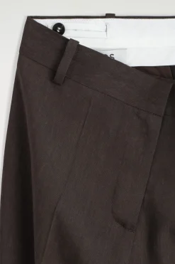 ELEGANTE LEINENHOSE MIT GERADEM BEIN