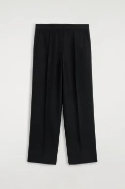ELEGANTE LEINENHOSE MIT GERADEM BEIN