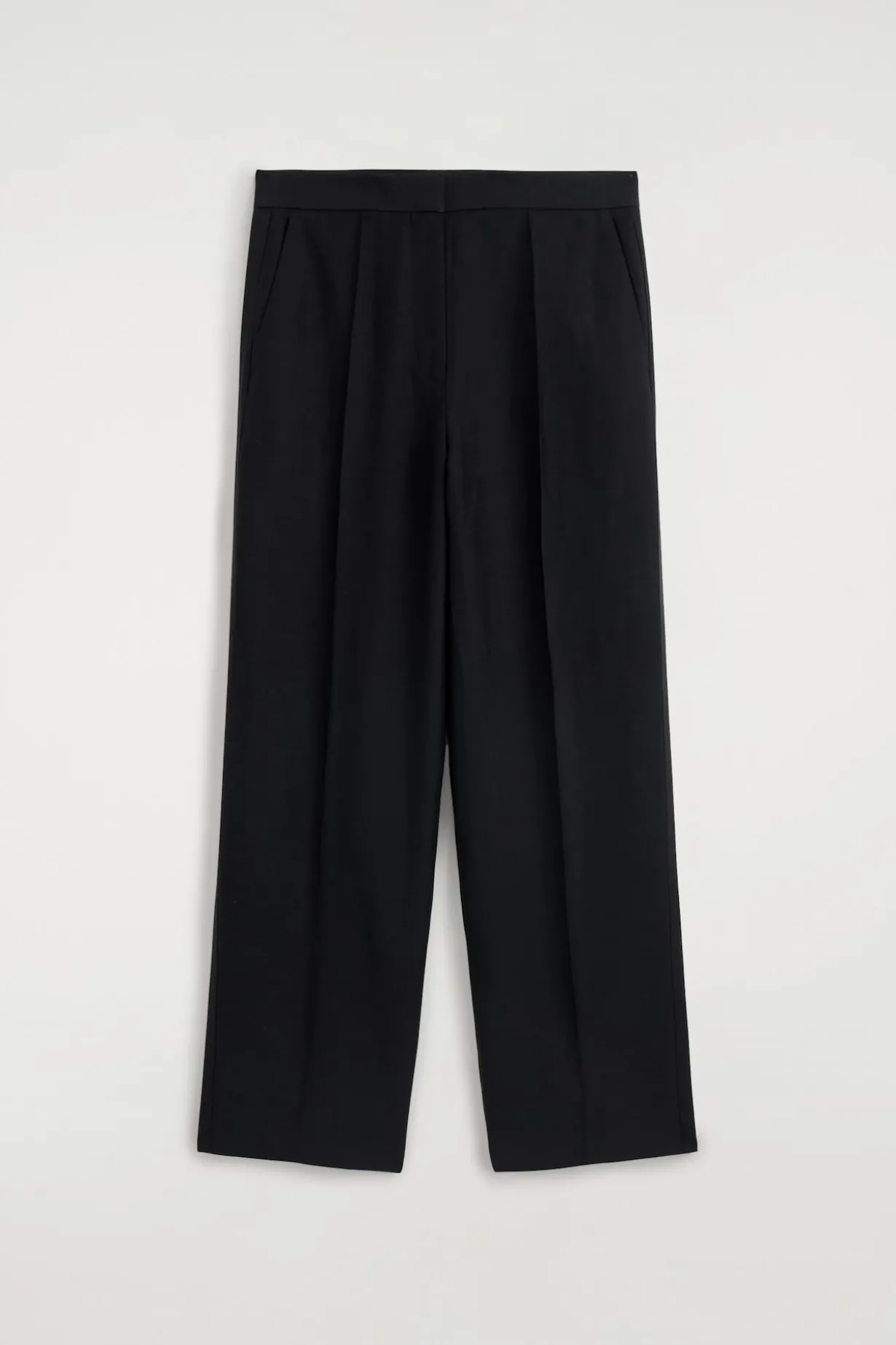 ELEGANTE LEINENHOSE MIT GERADEM BEIN