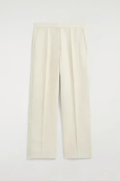 ELEGANTE LEINENHOSE MIT GERADEM BEIN