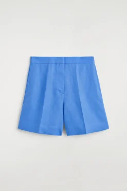 ELEGANTE LEINENSHORTS MIT ELASTISCHEM BUND