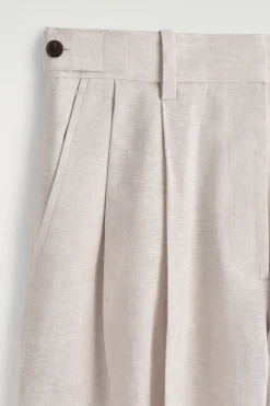 ELEGANTE TULPENHOSE AUS LEINEN