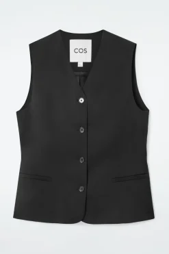 ELEGANTE WESTE AUS WOLLE