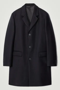 ELEGANTER MANTEL AUS WOLL-TWILL
