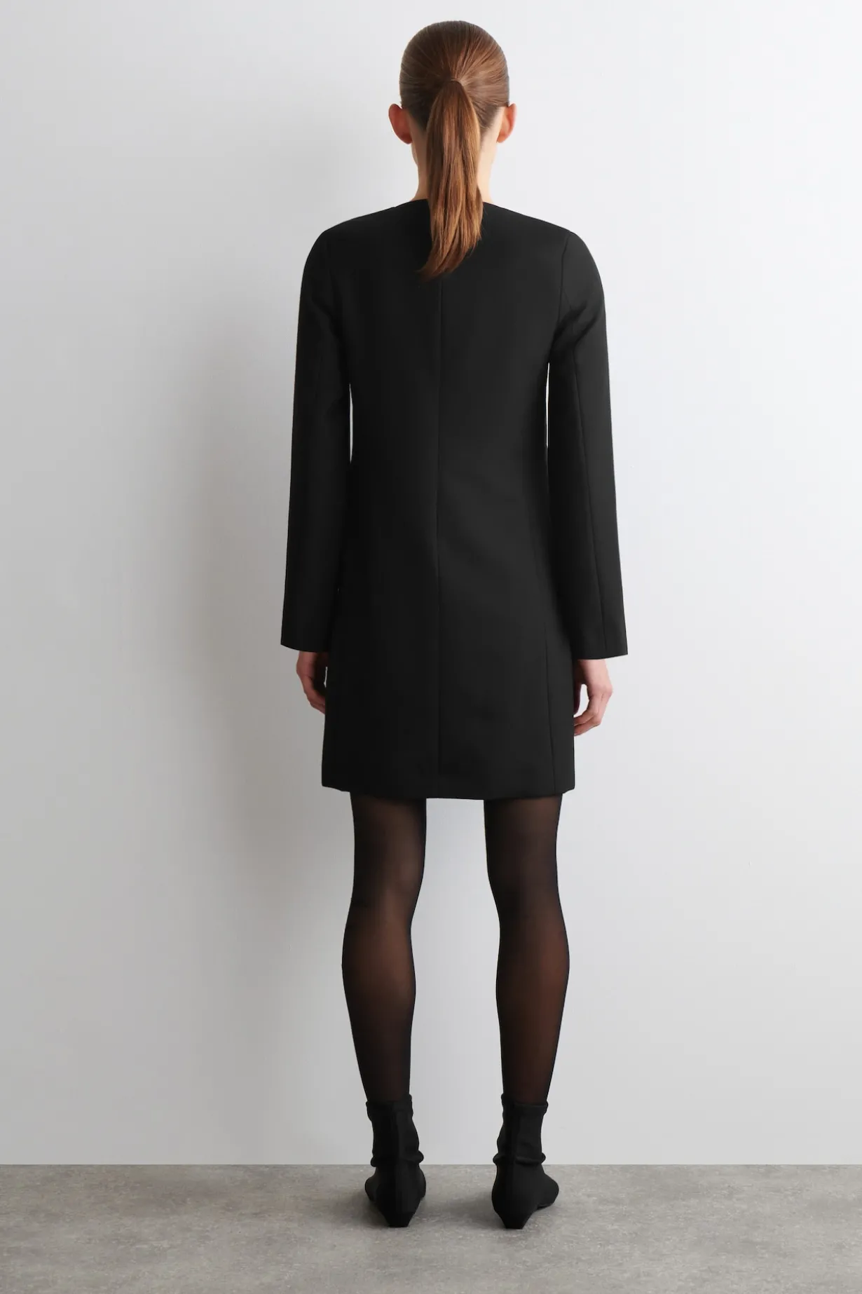 ELEGANTES MINIKLEID AUS WOLL-MIX