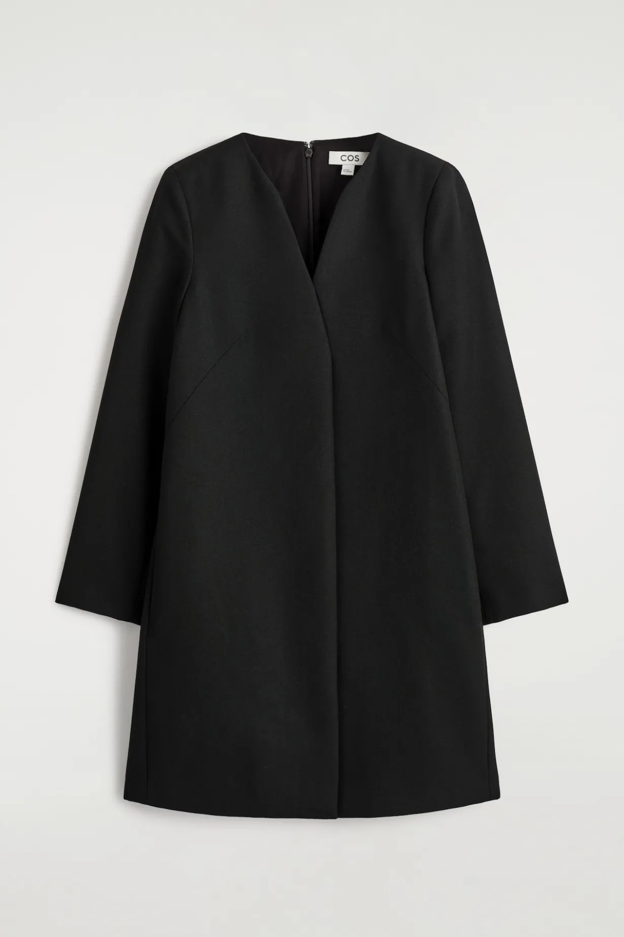 ELEGANTES MINIKLEID AUS WOLL-MIX